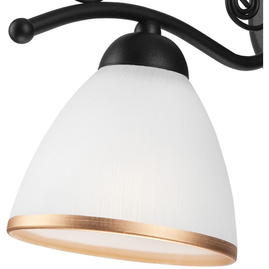 Wandlamp RETRO II 1xE27/60W/230V zwart mat