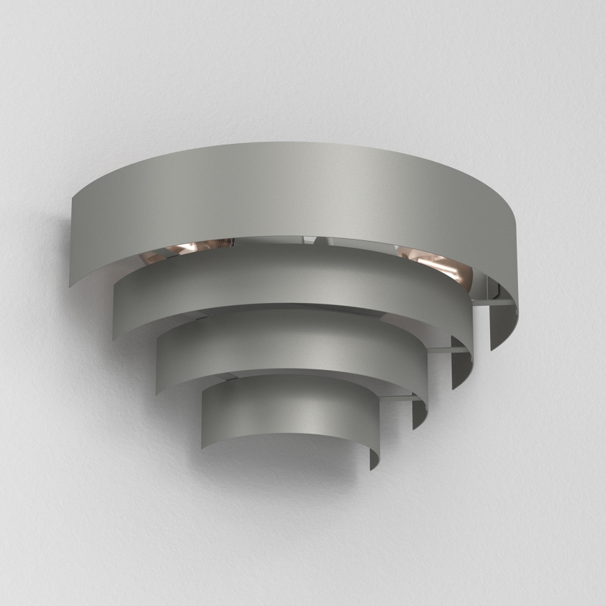 Wandlamp RINGS 2xE27/15W/230V grijs