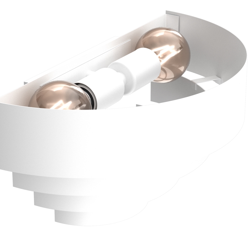 Wandlamp RINGS 2xE27/15W/230V wit