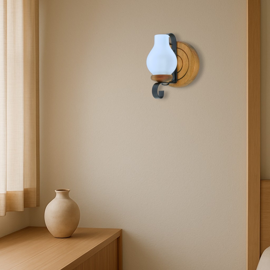 Wandlamp ROATA 1xE14/40W/230V beuken