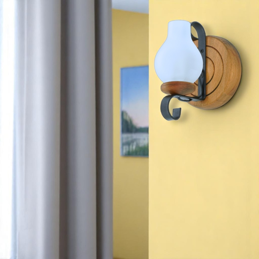 Wandlamp ROATA 1xE14/40W/230V beuken