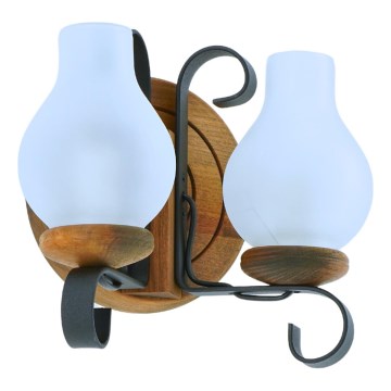 Wandlamp ROATA 2xE14/40W/230V beuken - FSC gecertificeerd