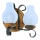 Wandlamp ROATA 2xE14/40W/230V beuken - FSC gecertificeerd