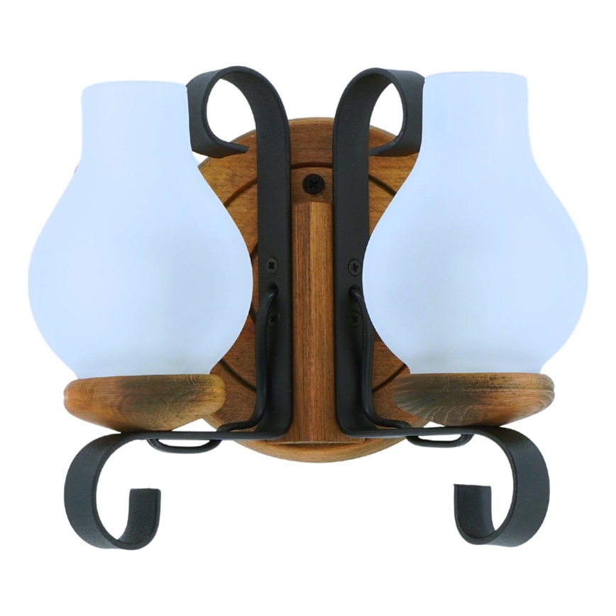 Wandlamp ROATA 2xE14/40W/230V beuken - FSC gecertificeerd