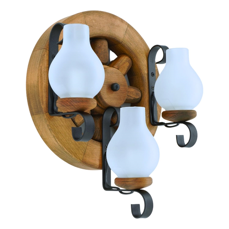 Wandlamp ROATA 3xE14/40W/230V beuken - FSC gecertificeerd
