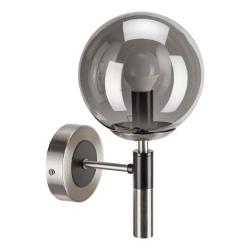 Wandlamp ROLLO 1xE14/5W/230V mat chroom/gerookt