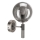 Wandlamp ROLLO 1xE14/5W/230V mat chroom/gerookt