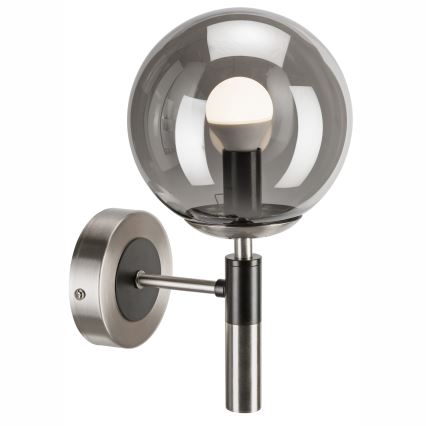 Wandlamp ROLLO 1xE14/5W/230V mat chroom/gerookt