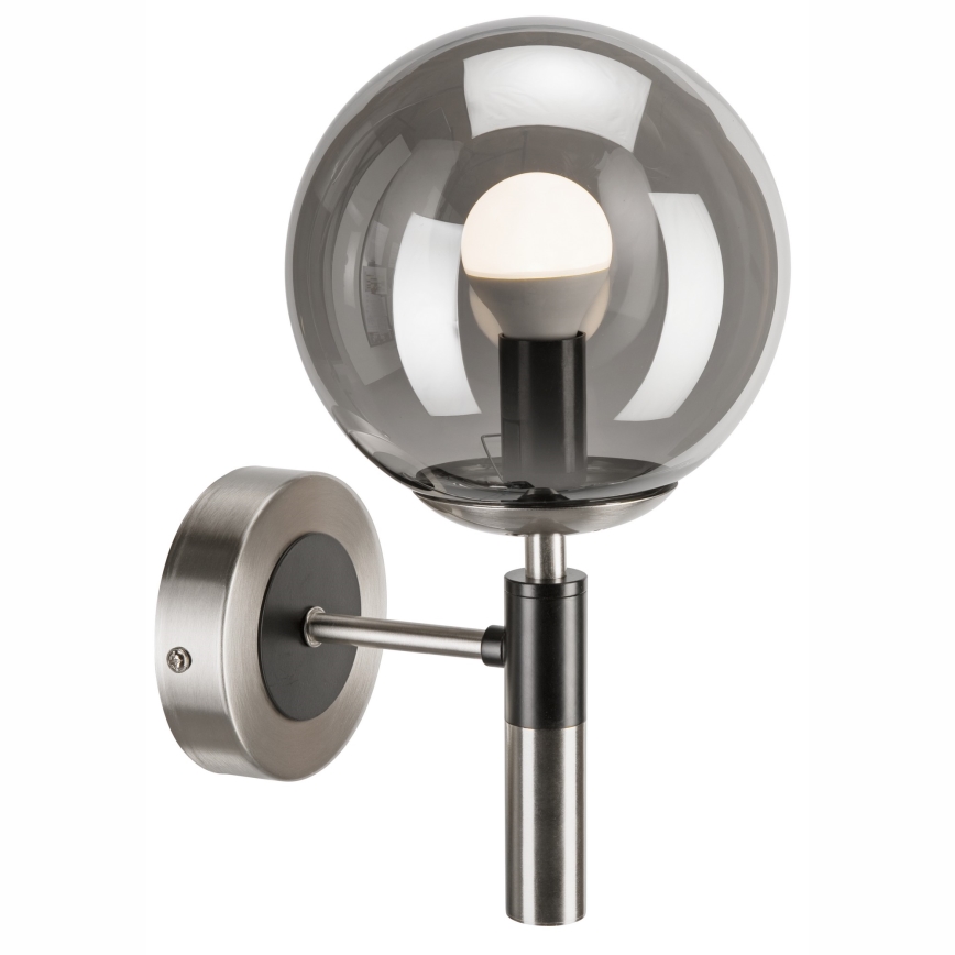 Wandlamp ROLLO 1xE14/5W/230V mat chroom/gerookt