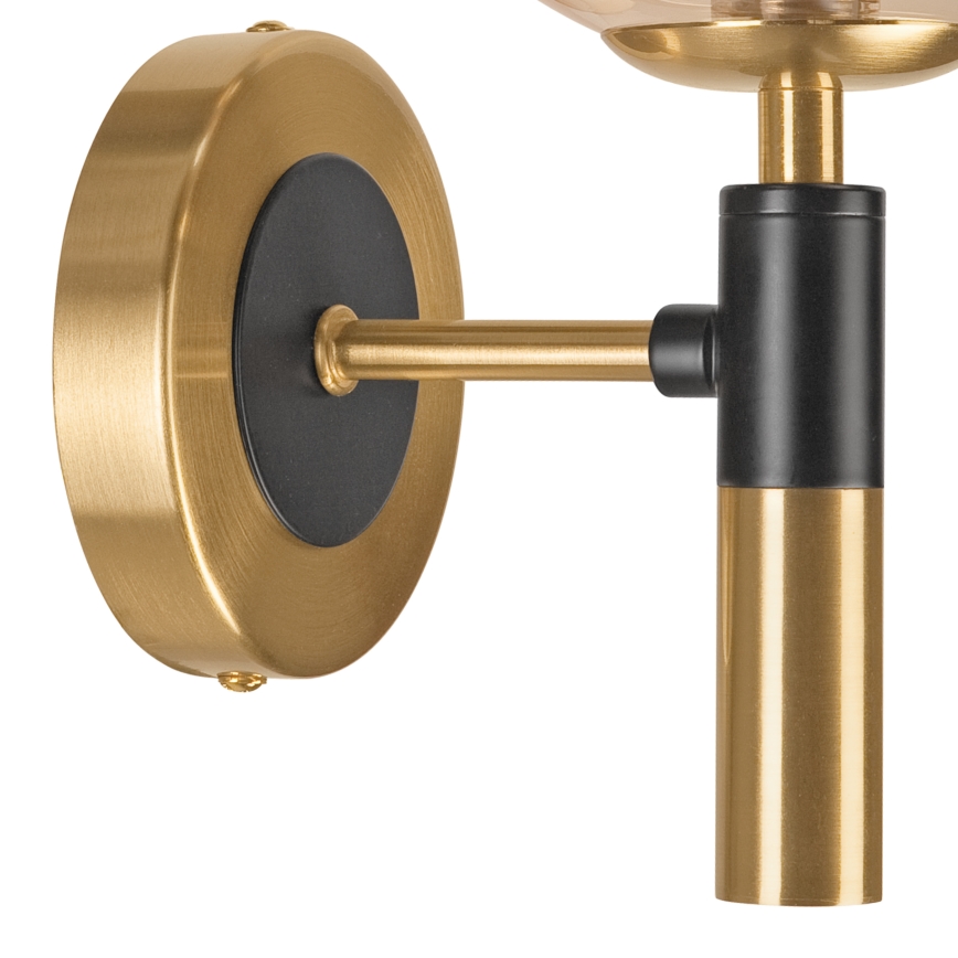 Wandlamp ROLLO 1xG9/5W/230V goud/gerookt beige
