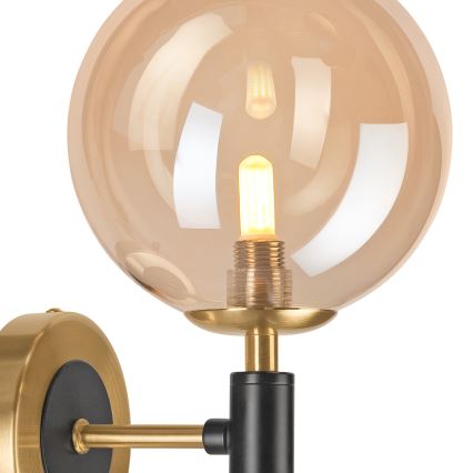 Wandlamp ROLLO 1xG9/5W/230V goud/gerookt beige