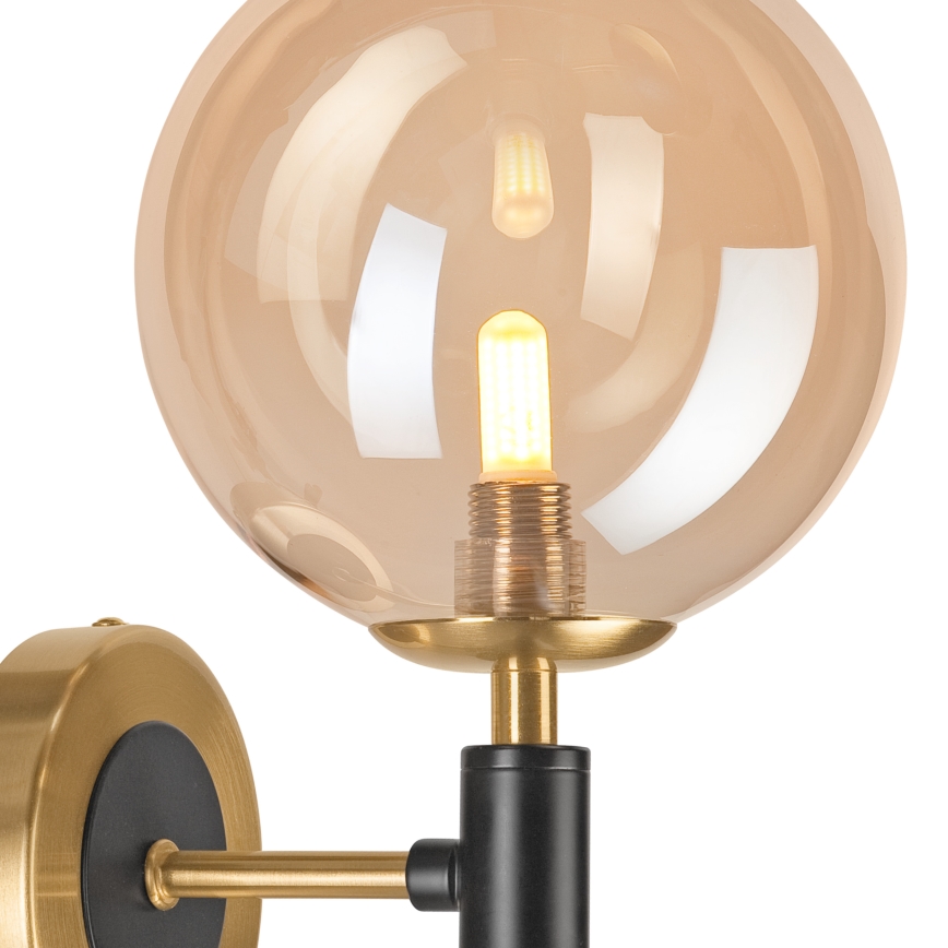 Wandlamp ROLLO 1xG9/5W/230V goud/gerookt beige