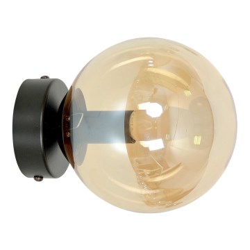 Wandlamp ROSSI 1xE14/10W/230V zwart/beige