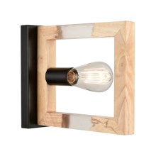 Wandlamp SERIES 1xE27/11W/230V hout/zwart