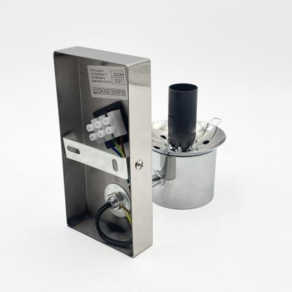 Wandlamp SFERIO 1xE14/5W/230V glanzend chroom/helder glas