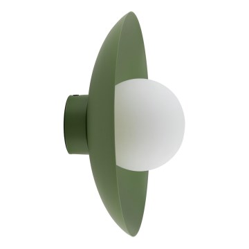 Wandlamp SLATE 1xG9/8W/230V diameter 28 cm groen