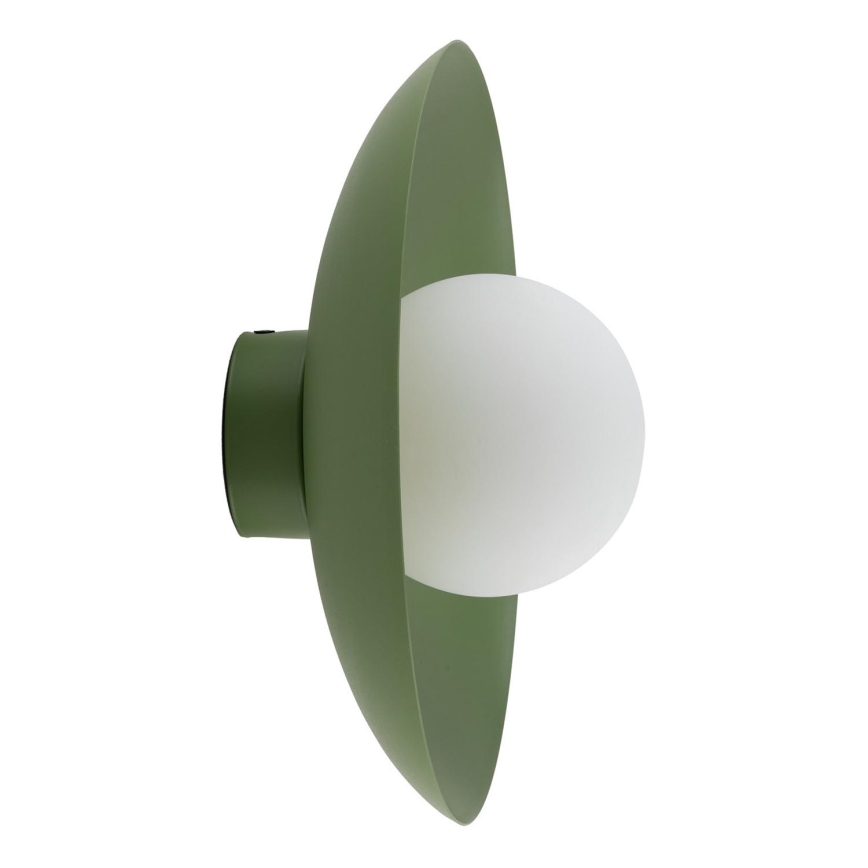 Wandlamp SLATE 1xG9/8W/230V diameter 28 cm groen