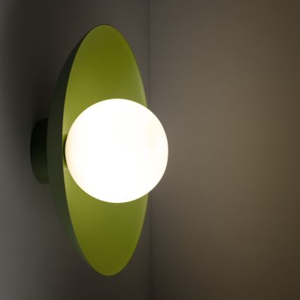 Wandlamp SLATE 1xG9/8W/230V diameter 28 cm groen