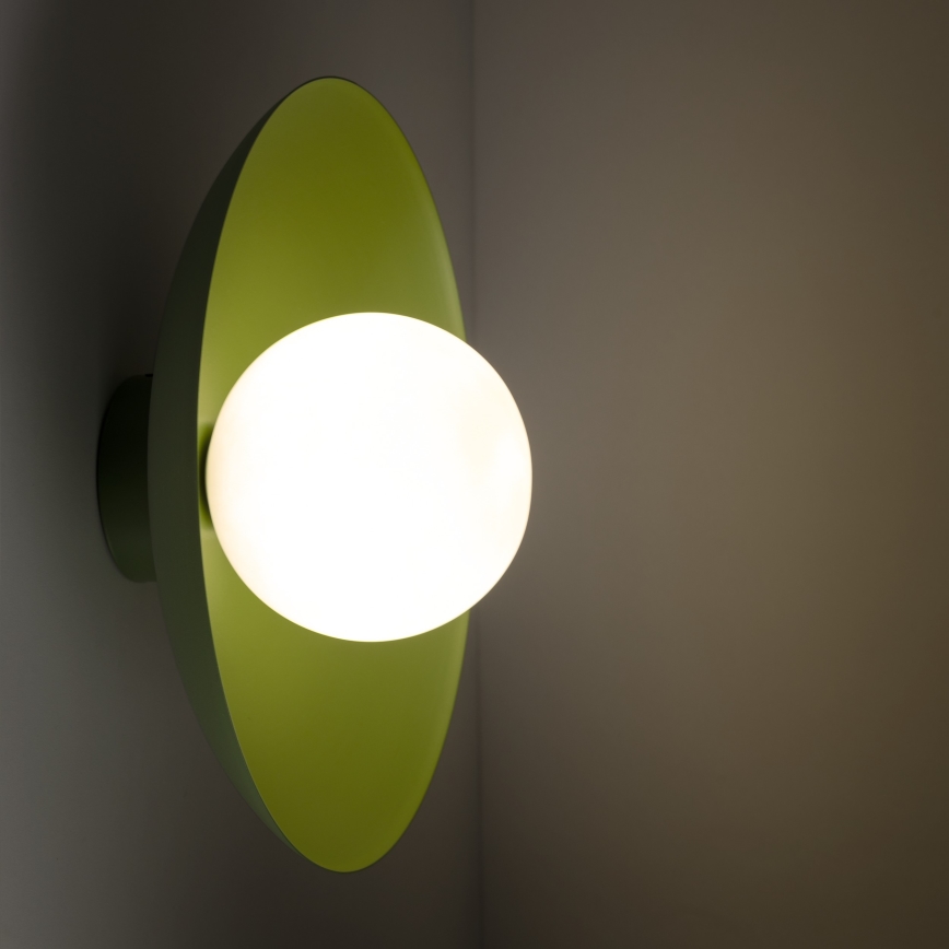 Wandlamp SLATE 1xG9/8W/230V diameter 28 cm groen