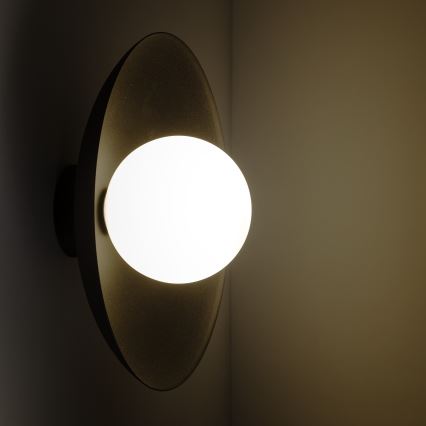 Wandlamp SLATE 1xG9/8W/230V diameter 28 cm zwart