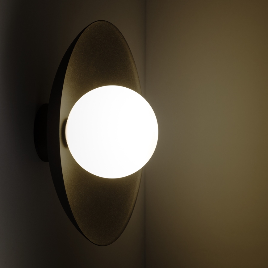 Wandlamp SLATE 1xG9/8W/230V diameter 28 cm zwart