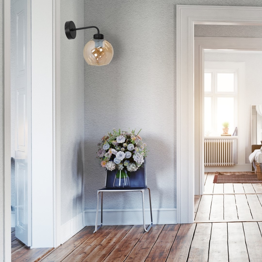 Wandlamp SOFIA 1xE27/60W/230V bruin