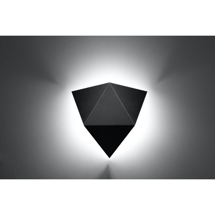 Wandlamp SOLIDO 2xG9/40W/230V zwart