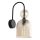 Wandlamp SOPHIA 1xE14/10W/230V zwart/rookbeige
