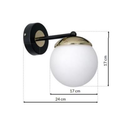 Wandlamp SPARTA 1xE14/40W/230V