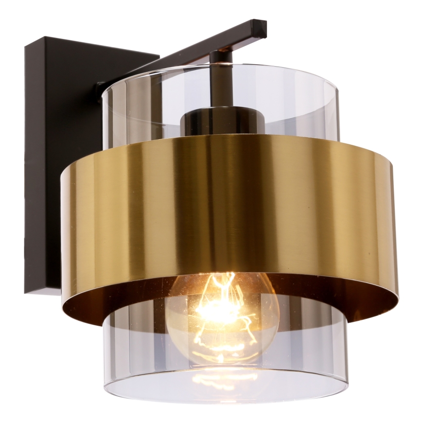 Wandlamp SPIEGA 1xE27/60W/230V goud/zwart