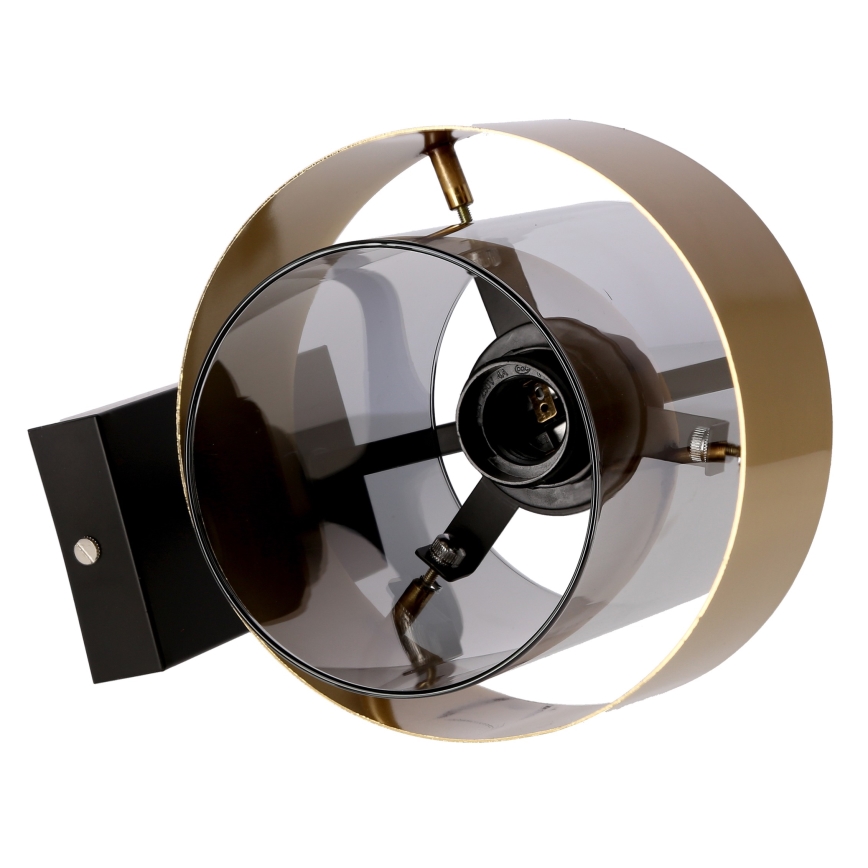 Wandlamp SPIEGA 1xE27/60W/230V goud/zwart