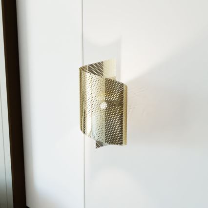 Wandlamp SPIRAL 1xG9/8W/230V goud