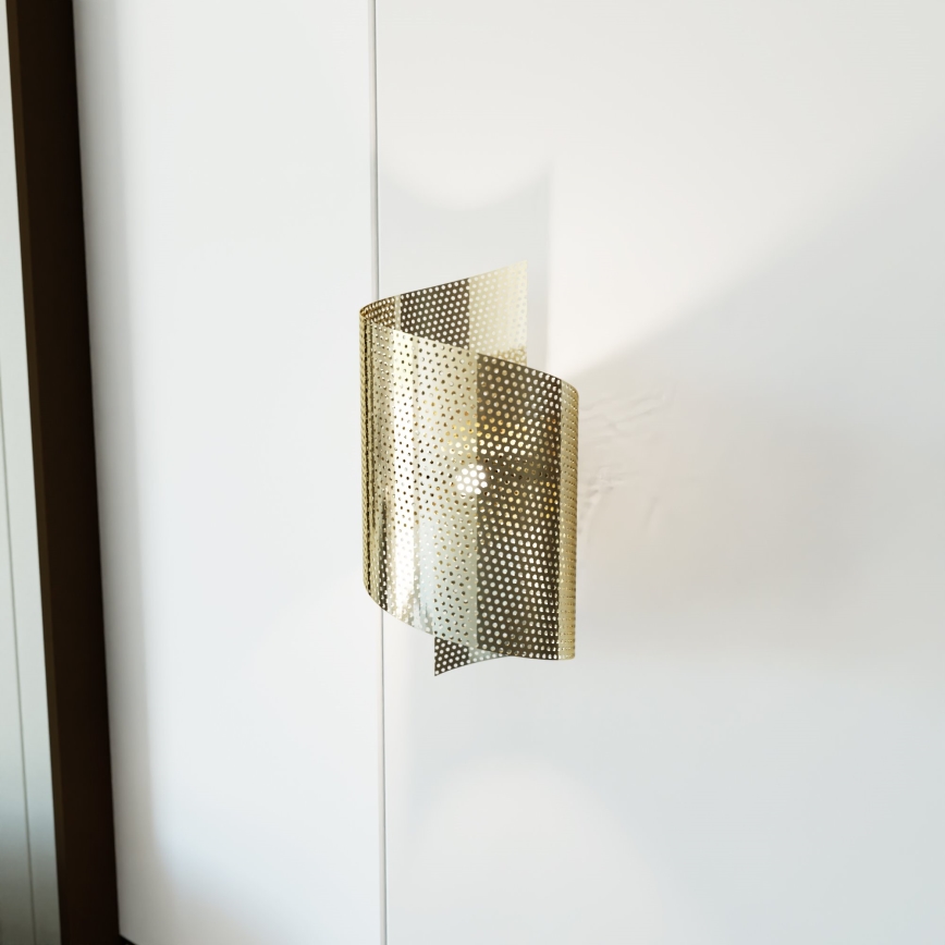 Wandlamp SPIRAL 1xG9/8W/230V goud