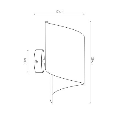 Wandlamp SPIRAL 1xG9/8W/230V zwart