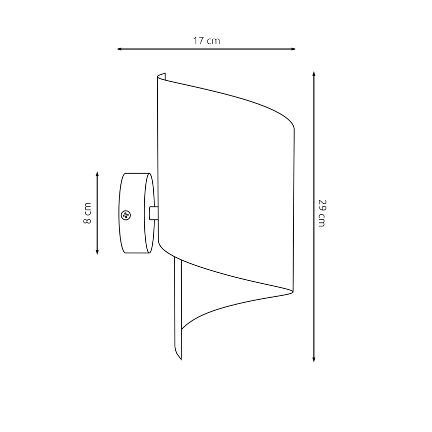 Wandlamp SPIRAL 1xG9/8W/230V zwart