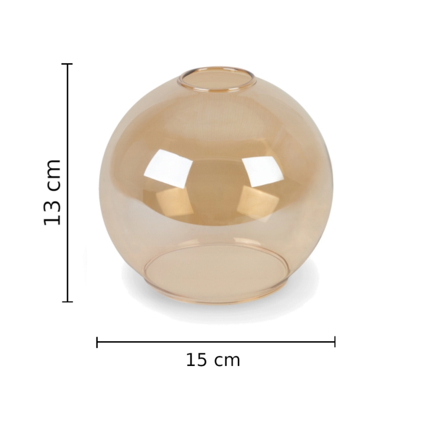 Wandlamp STAR 1xE27/60W/230V zwart/gerookt beige