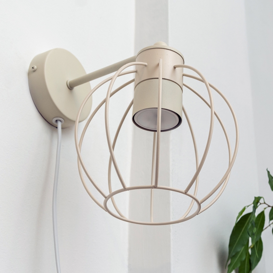 Wandlamp STARLIGHT 1xGU10/10W/230V crème
