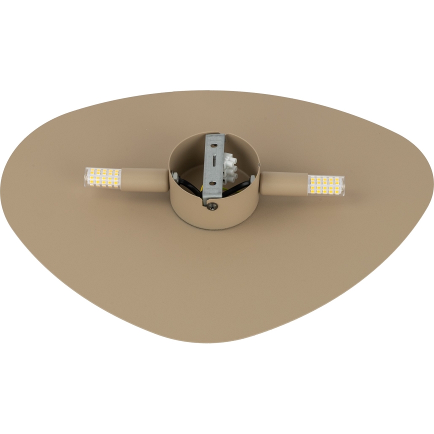 Wandlamp STONE 2xG9/8W/230V 30x39 cm beige