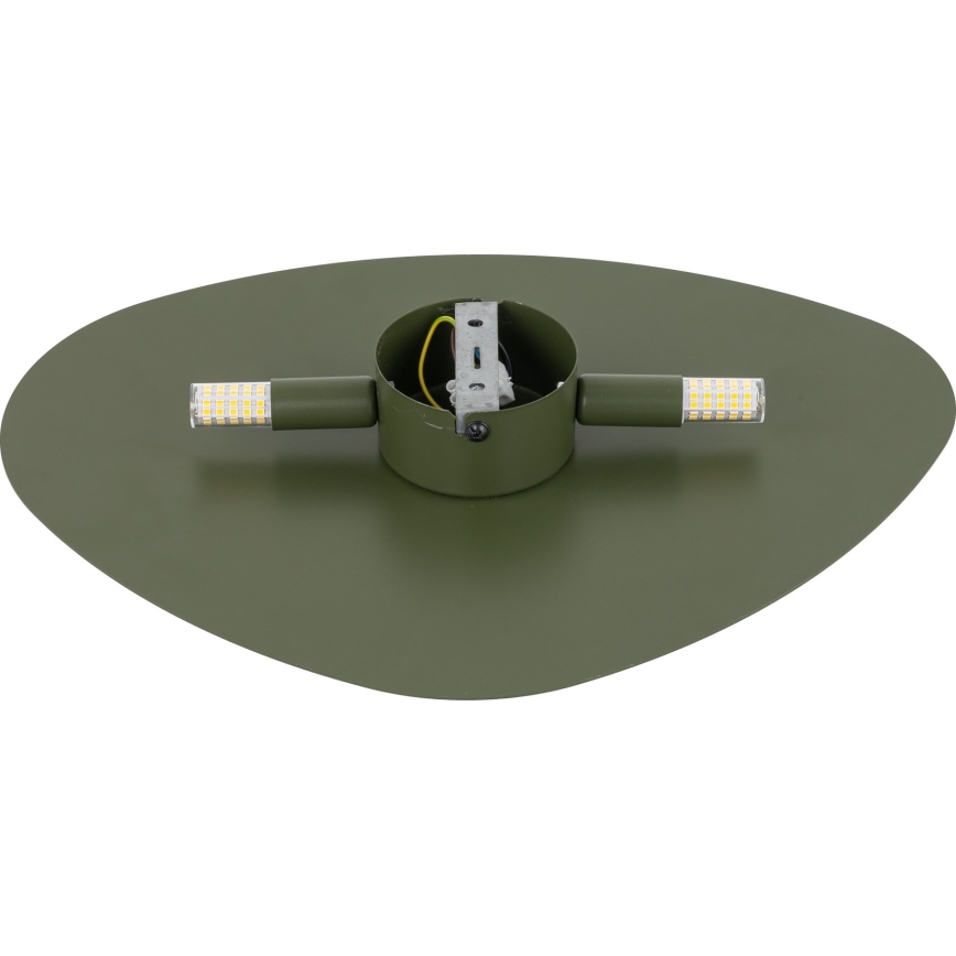 Wandlamp STONE 2xG9/8W/230V 30x39 cm groen