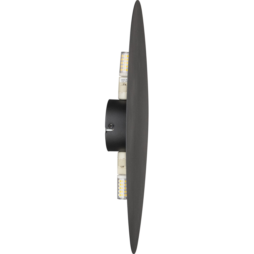 Wandlamp STONE 2xG9/8W/230V 30x39 cm zwart