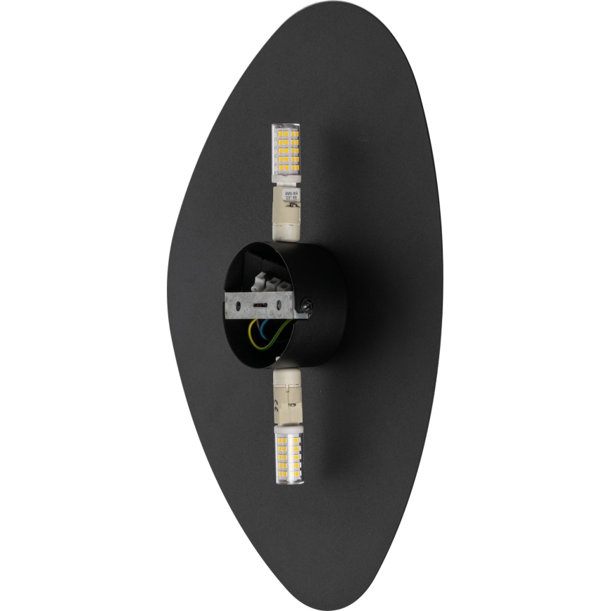 Wandlamp STONE 2xG9/8W/230V 30x39 cm zwart