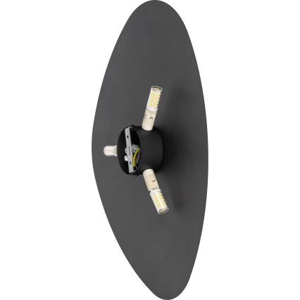 Wandlamp STONE 3xG9/8W/230V 37x49 cm zwart