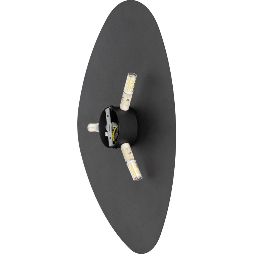 Wandlamp STONE 3xG9/8W/230V 37x49 cm zwart