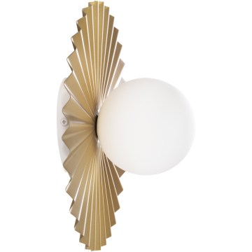 Wandlamp SUNPLISS 1xG9/10W/230V Ø 35 cm goud/crème