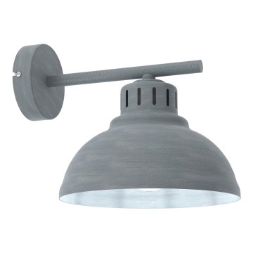 Wandlamp SVEN 1xE27/15W/230V grijs