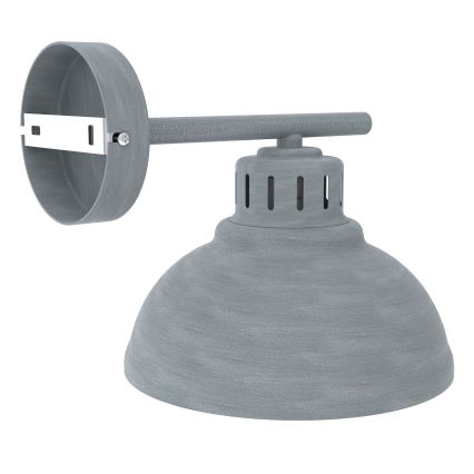 Wandlamp SVEN 1xE27/15W/230V grijs