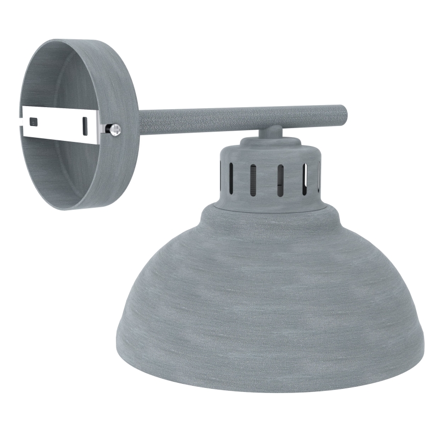 Wandlamp SVEN 1xE27/15W/230V grijs
