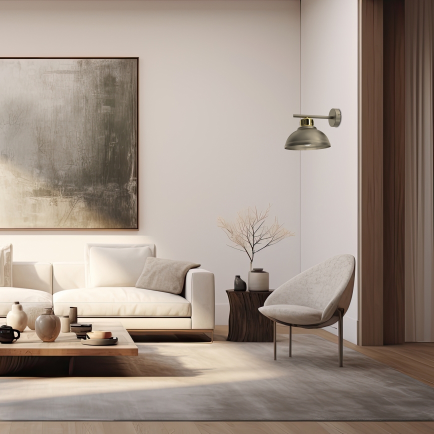 Wandlamp SVEN 1xE27/15W/230V messing