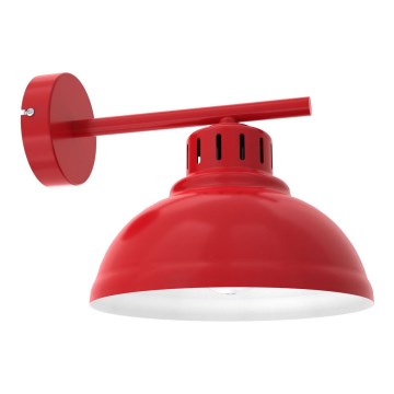 Wandlamp SVEN 1xE27/15W/230V rood