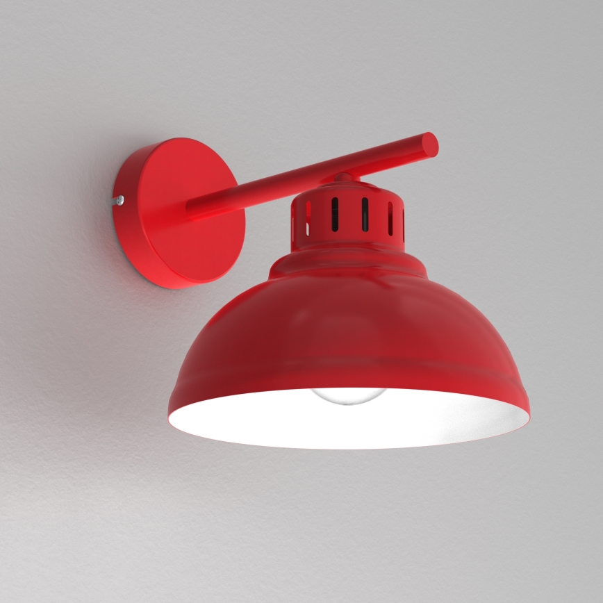 Wandlamp SVEN 1xE27/15W/230V rood